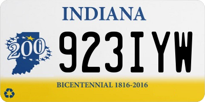 IN license plate 923IYW