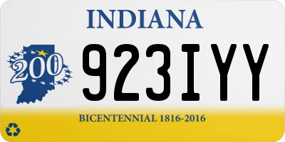 IN license plate 923IYY