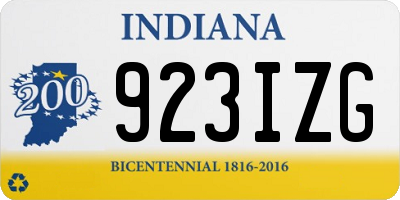 IN license plate 923IZG