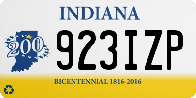 IN license plate 923IZP
