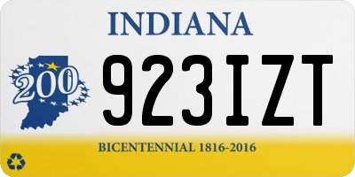 IN license plate 923IZT