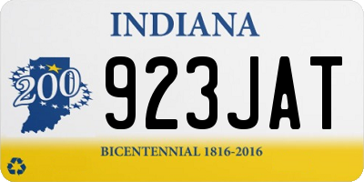 IN license plate 923JAT