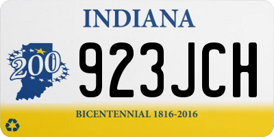 IN license plate 923JCH