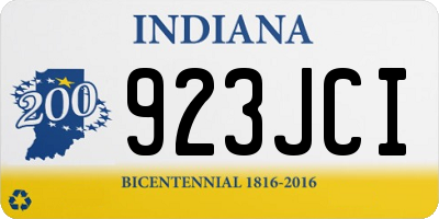 IN license plate 923JCI