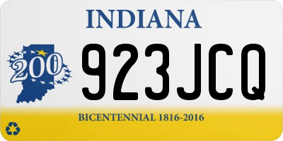IN license plate 923JCQ