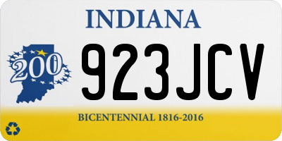IN license plate 923JCV