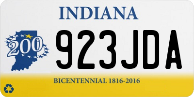 IN license plate 923JDA