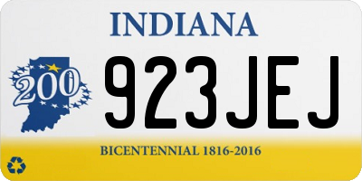 IN license plate 923JEJ