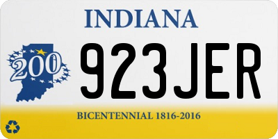 IN license plate 923JER