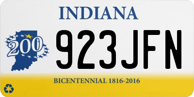IN license plate 923JFN