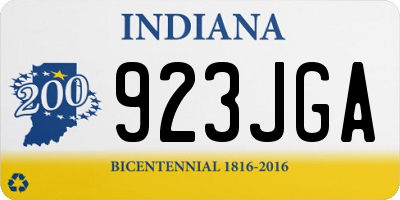 IN license plate 923JGA