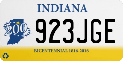 IN license plate 923JGE