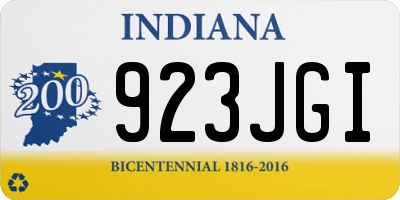 IN license plate 923JGI