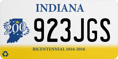 IN license plate 923JGS