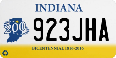 IN license plate 923JHA