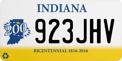 IN license plate 923JHV