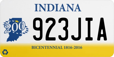 IN license plate 923JIA