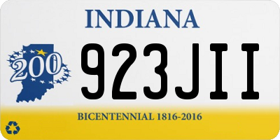 IN license plate 923JII
