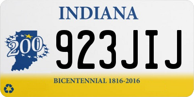IN license plate 923JIJ
