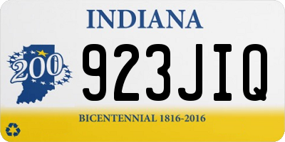 IN license plate 923JIQ