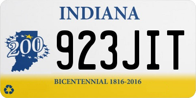 IN license plate 923JIT