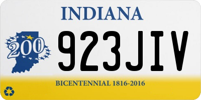 IN license plate 923JIV