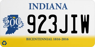 IN license plate 923JIW