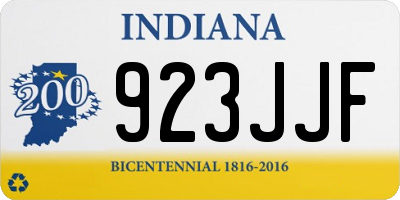 IN license plate 923JJF