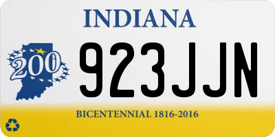 IN license plate 923JJN