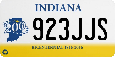 IN license plate 923JJS