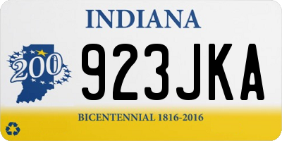 IN license plate 923JKA