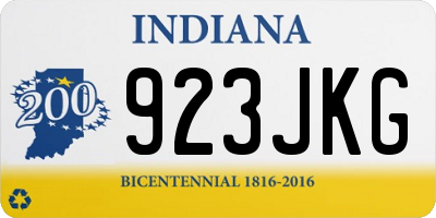 IN license plate 923JKG