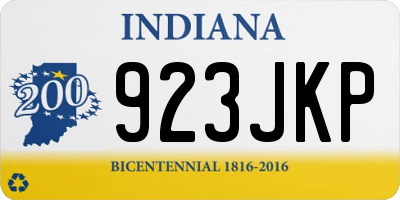 IN license plate 923JKP