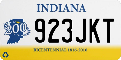 IN license plate 923JKT