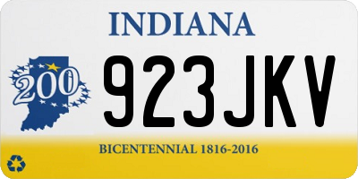 IN license plate 923JKV