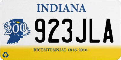 IN license plate 923JLA
