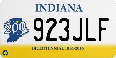 IN license plate 923JLF