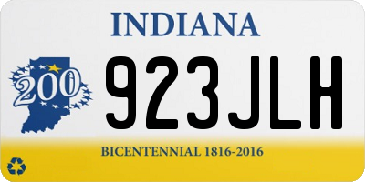 IN license plate 923JLH