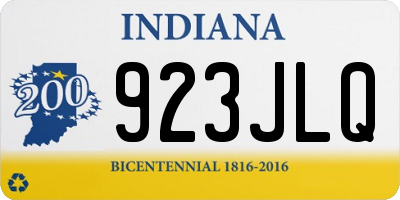 IN license plate 923JLQ