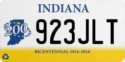 IN license plate 923JLT