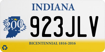 IN license plate 923JLV