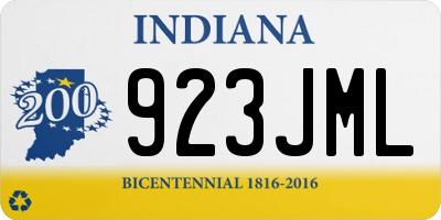 IN license plate 923JML