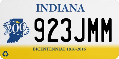 IN license plate 923JMM