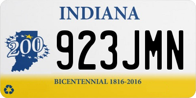 IN license plate 923JMN
