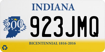 IN license plate 923JMQ
