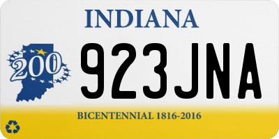 IN license plate 923JNA