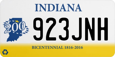 IN license plate 923JNH
