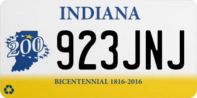 IN license plate 923JNJ