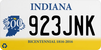 IN license plate 923JNK