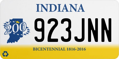 IN license plate 923JNN